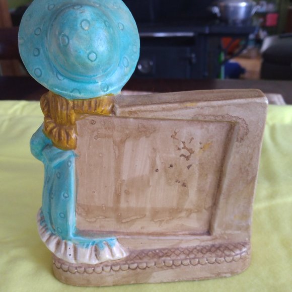 Vintage Coin Bank: Woman with Record Player - Picture 3 of 4